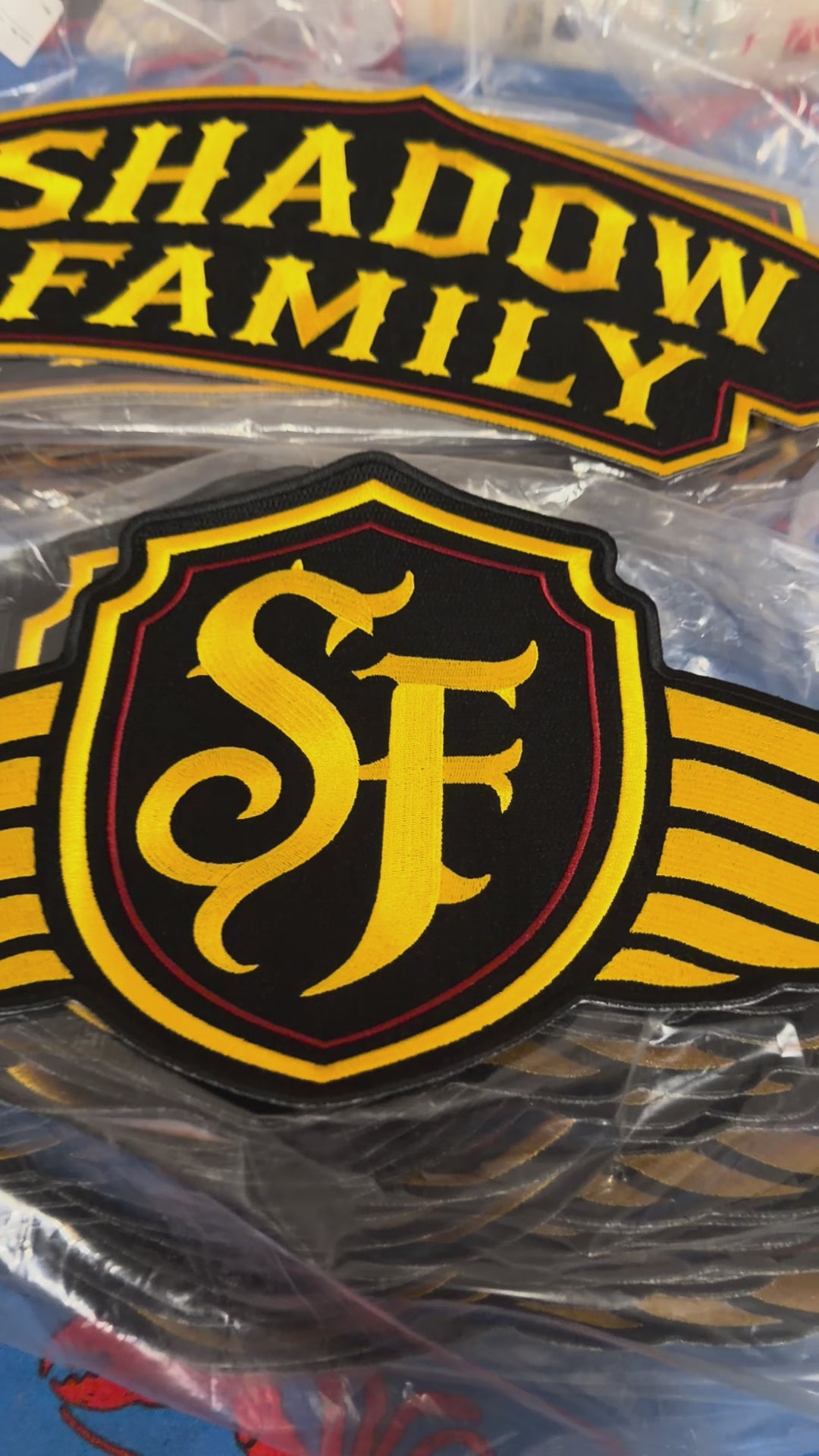 Shadow Family Embroidered Iron-On Back Patch
